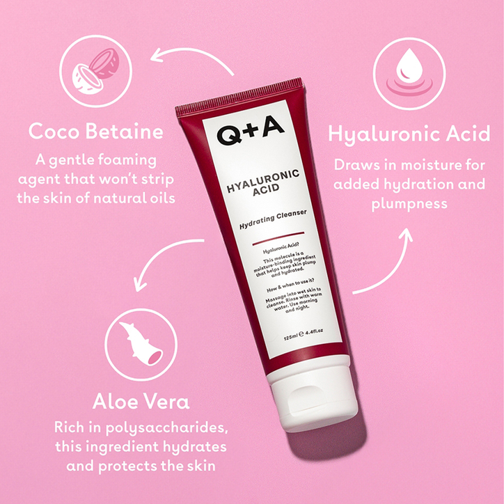Q+A Hyaluronic Acid Gel Cleanser 125ml image 3