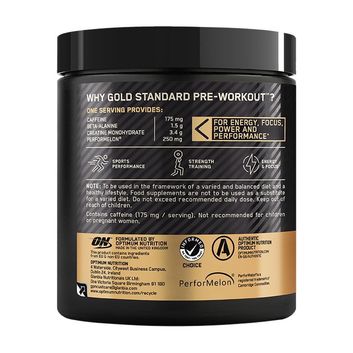 Optimum Nutrition Gold Standard Pre Workout Green Apple 330g