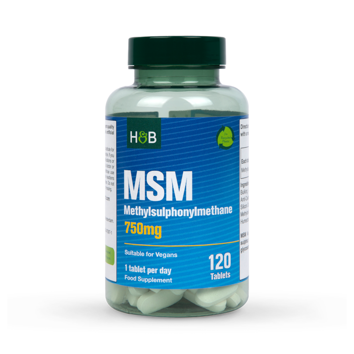 Holland & Barrett MSM 750mg 120 Tablets image 1