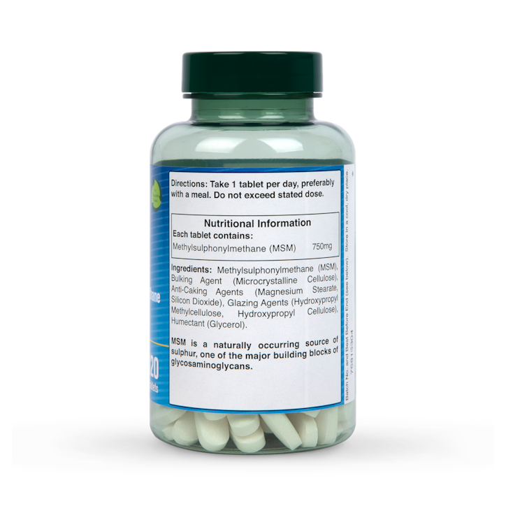 Holland & Barrett MSM 750mg 120 Tablets image 3