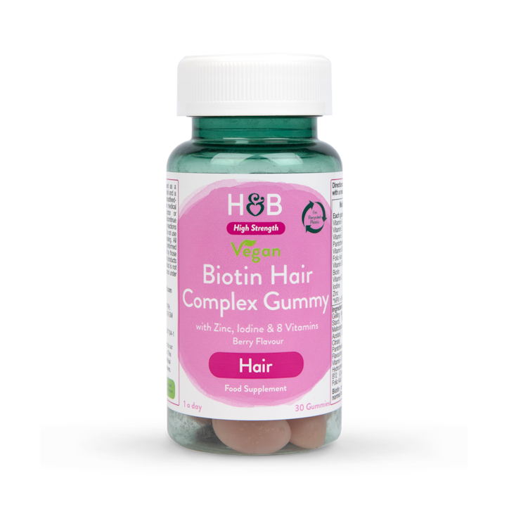 Holland & Barrett Vegan Biotin Hair Complex 30 Gummies - 30 Chewables