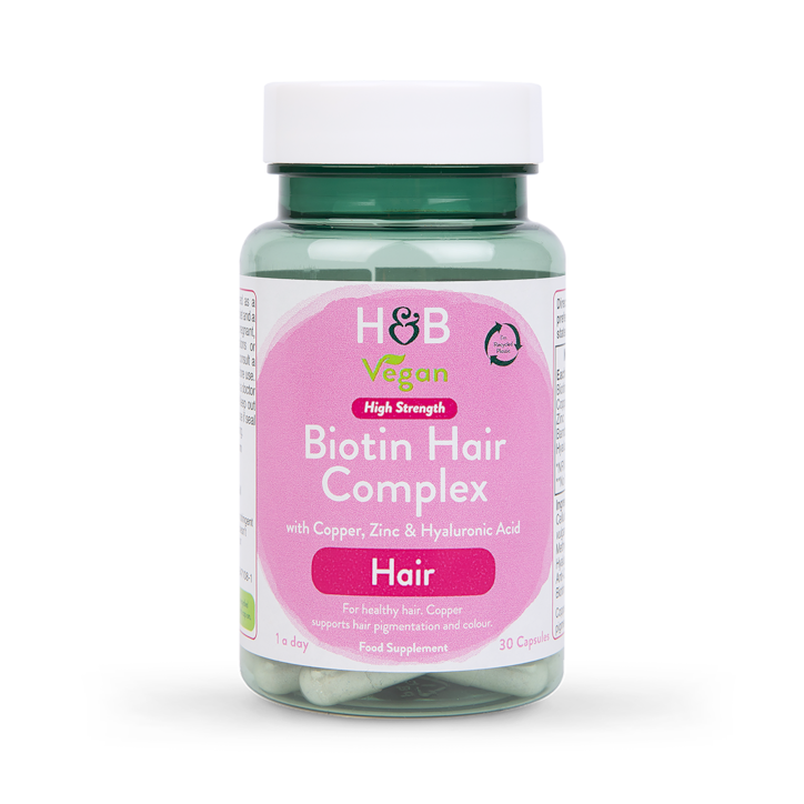 Holland & Barrett Biotin Hair High Strength Complex 30 Capsules image 1