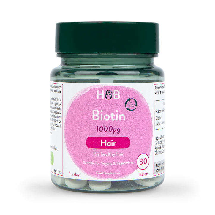 Holland & Barrett Biotin 1000ug 30 Tablets image 1