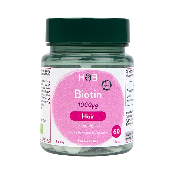 Holland & Barrett Biotin 1000ug 60 Tablets-1