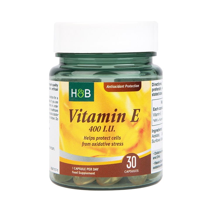 Holland & Barrett Synthetic Vitamin E 400iu 30 Capsules-1