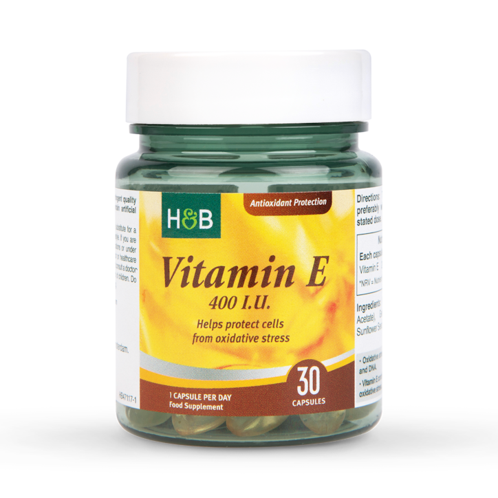 Holland & Barrett Synthetic Vitamin E 400iu 30 Capsules image 1