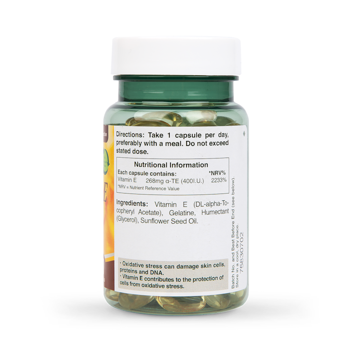 Holland & Barrett Vitamin E 400iu  90 Capsules image 3