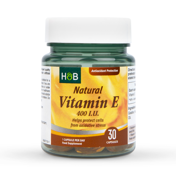 Holland & Barrett Natural Vitamin E 400iu 30 Capsules image 1