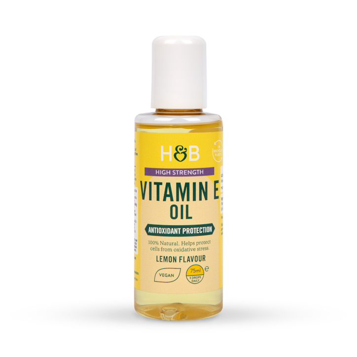 Holland & Barrett High Strength Vitamin E Oil Lemon Flavour 75ml