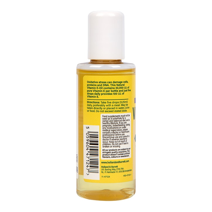 Holland & Barrett High Strength Vitamin E Oil Lemon Flavour 75ml-2