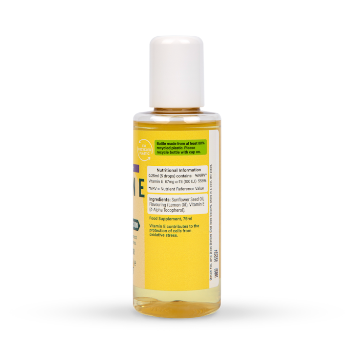 Holland & Barrett High Strength Vitamin E Oil Lemon Flavour 75ml image 4