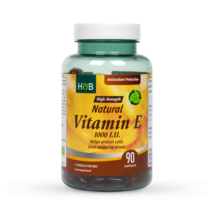 Holland & Barrett Vitamin E 1000iu 90 Capsules image 1