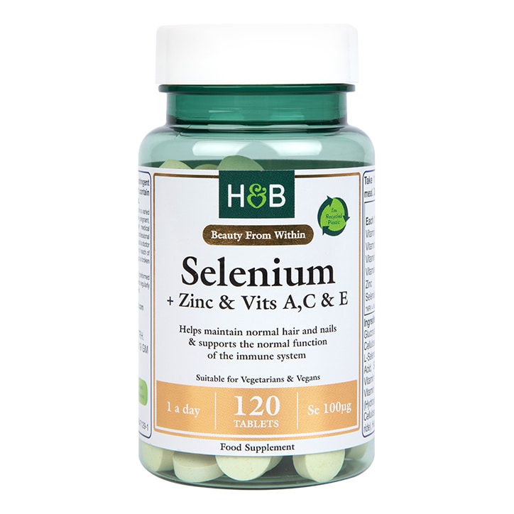 Holland & Barrett Selenium + Zinc & Vits A, C & E 120 Tablets-1