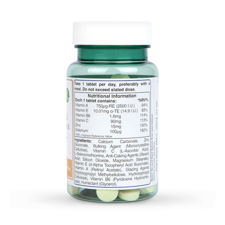 Holland & Barrett Selenium + Zinc & Vits A, C & E 120 Tablets image 3