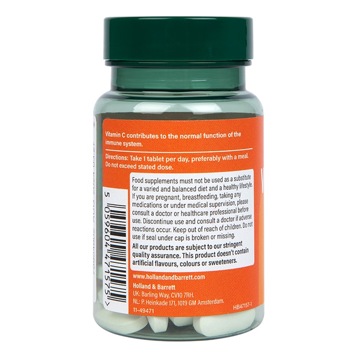 Holland & Barrett Vitamin C 500mg 30 Tablets image 2