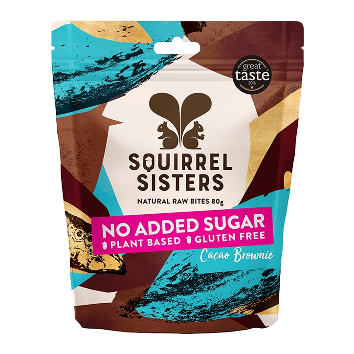 Squirrel Sisters Cacao Brownie Raw Brownie Bites 80g image 1