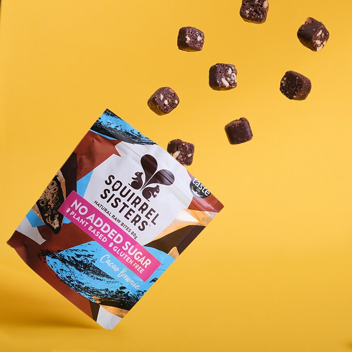 Squirrel Sisters Cacao Brownie Raw Brownie Bites 80g image 3