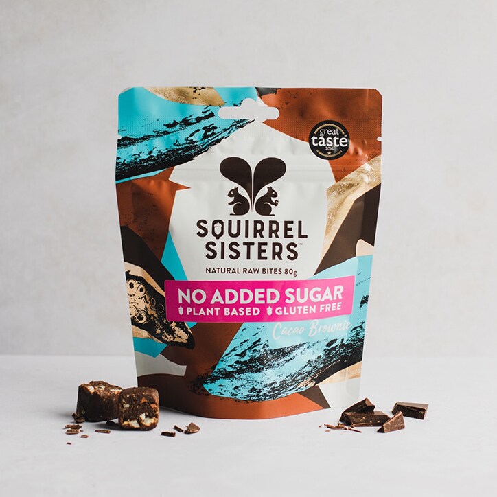 Squirrel Sisters Cacao Brownie Raw Brownie Bites 80g image 4