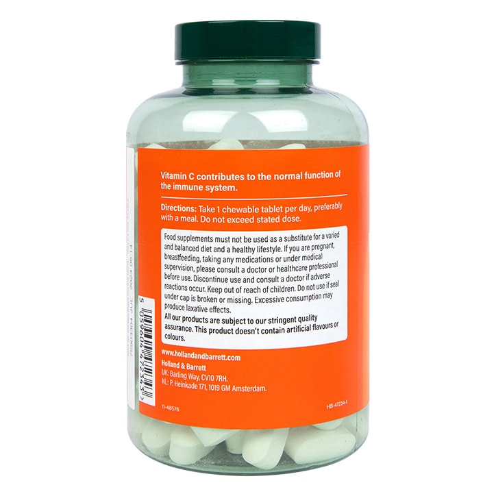 Holland & Barrett High Strength Chewable Vitamin C 1000mg 120 Tablets-2