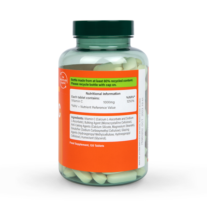 Holland & Barrett High Strength Gentle Vitamin C 1000mg 120 Tablets image 3