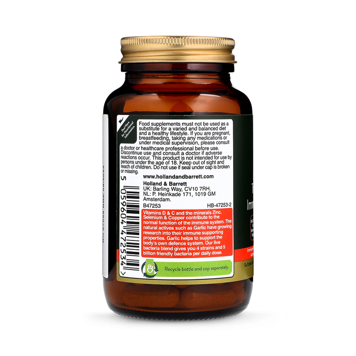 H&B Expert High Strength Triple Action Immune Support 60 Capsules image 3