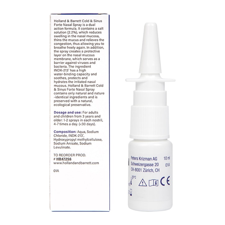 Holland & Barrett Cold Sinus Forte Nasal Spray 10ml-2