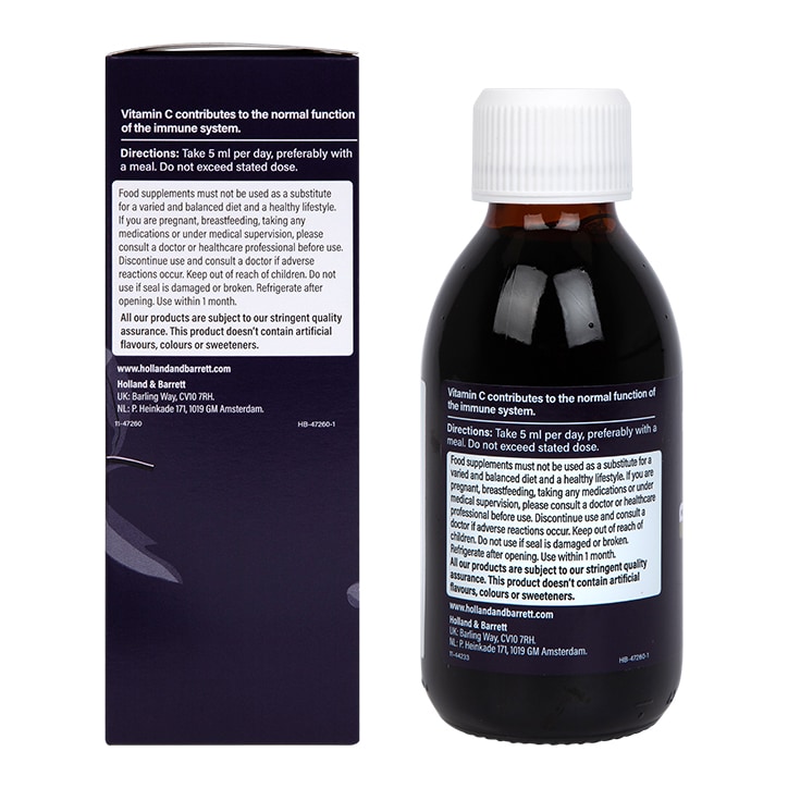 Holland & Barrett Elderberry Immunity Liquid with Vitamin C & Zinc-3