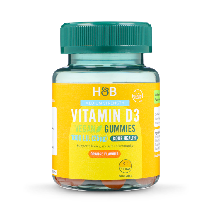 Holland & Barrett Vegan Vitamin D  1000 I.U 25ug 30 Gummies image 1