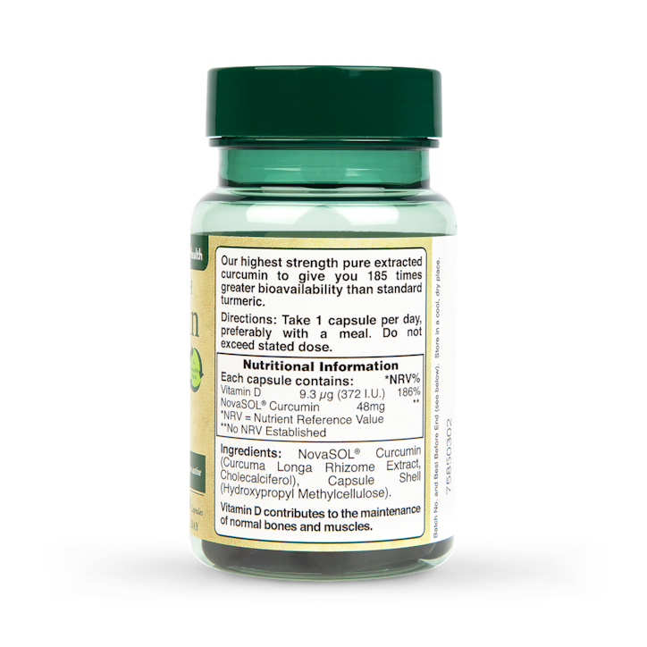 Holland & Barrett High Strength Curcumin 30 Capsules image 3