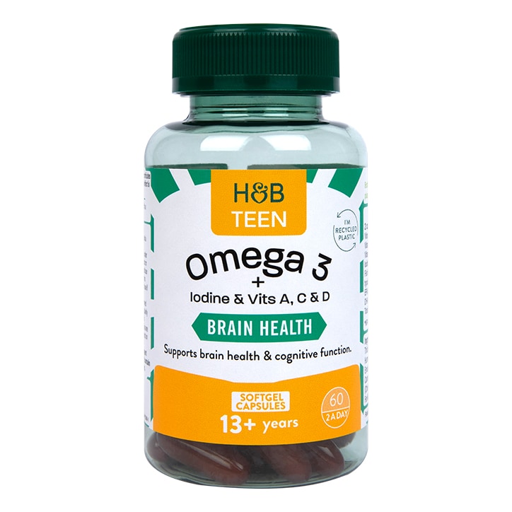 Holland & Barrett Teen Brain Health With Omega 60 Softgel Capsule-1