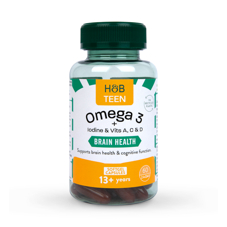 Holland & Barrett Teen Brain Health With Omega 60 Softgel Capsule image 1