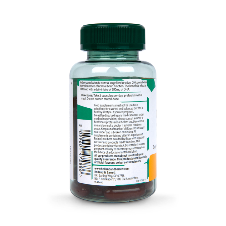 Holland & Barrett Teen Brain Health With Omega 60 Softgel Capsule image 2