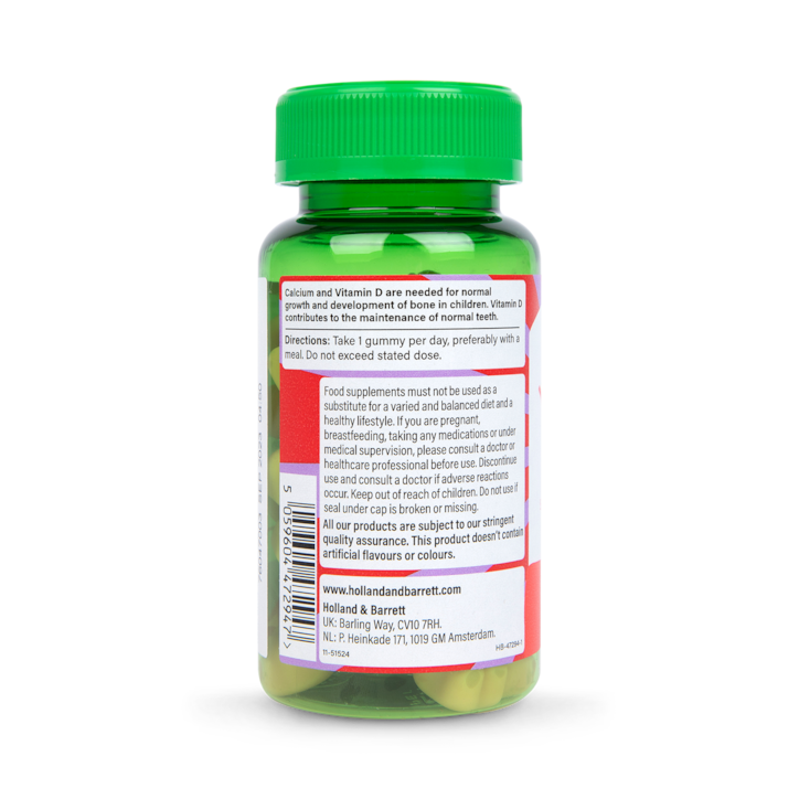 Holland and Barrett Kids Vitamin D & Calcium 30 Gummies image 2
