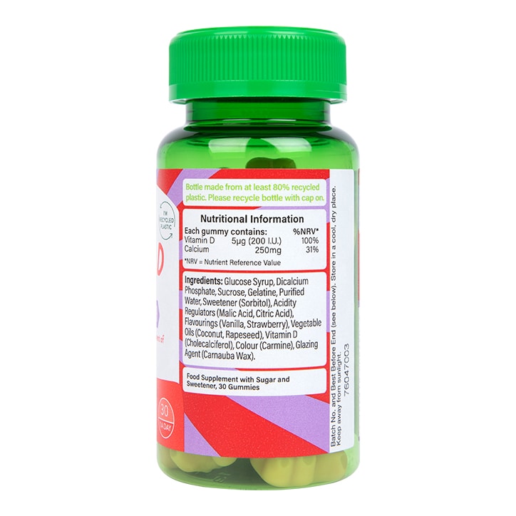 Holland and Barrett Kids Vitamin D & Calcium 30 Gummies-3