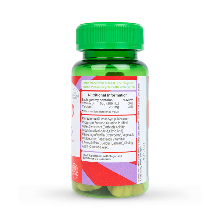 Holland and Barrett Kids Vitamin D & Calcium 30 Gummies image 3