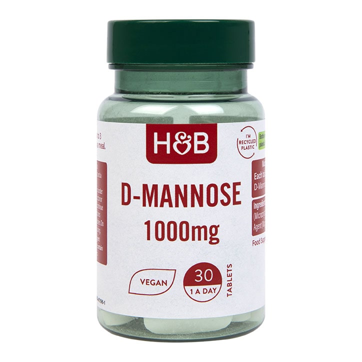 Holland & Barrett D Mannose 1000mg 30 Tablets-1
