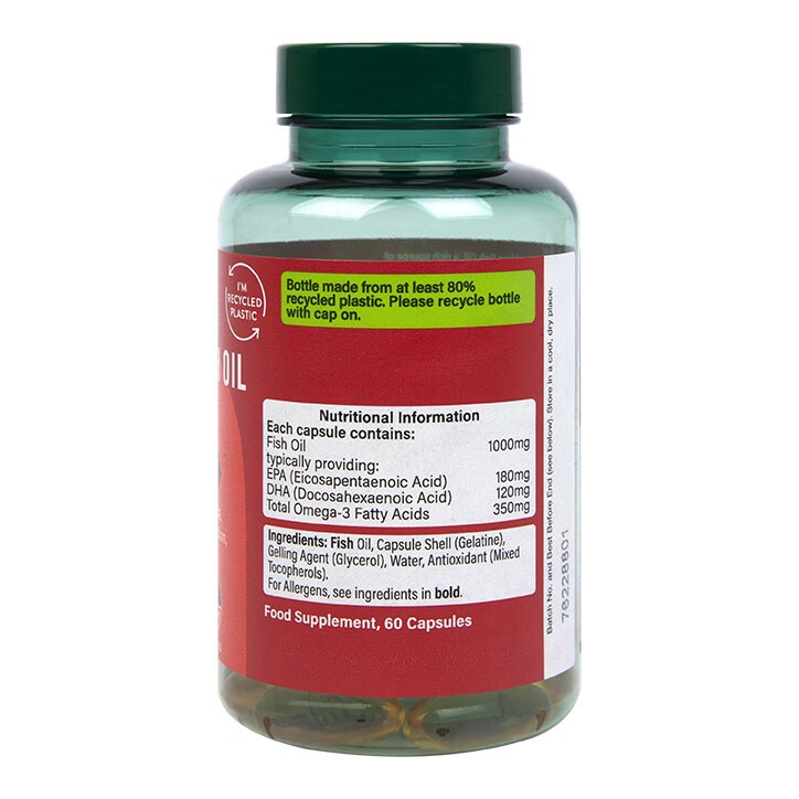 Holland & Barrett Omega 3 Fish Oil 1000mg 60 Capsules