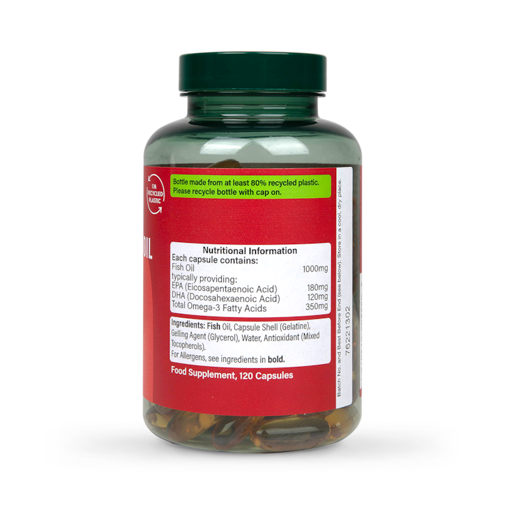 Holland & Barrett Omega 3 Fish Oil 1000mg 120 Capsules image 2