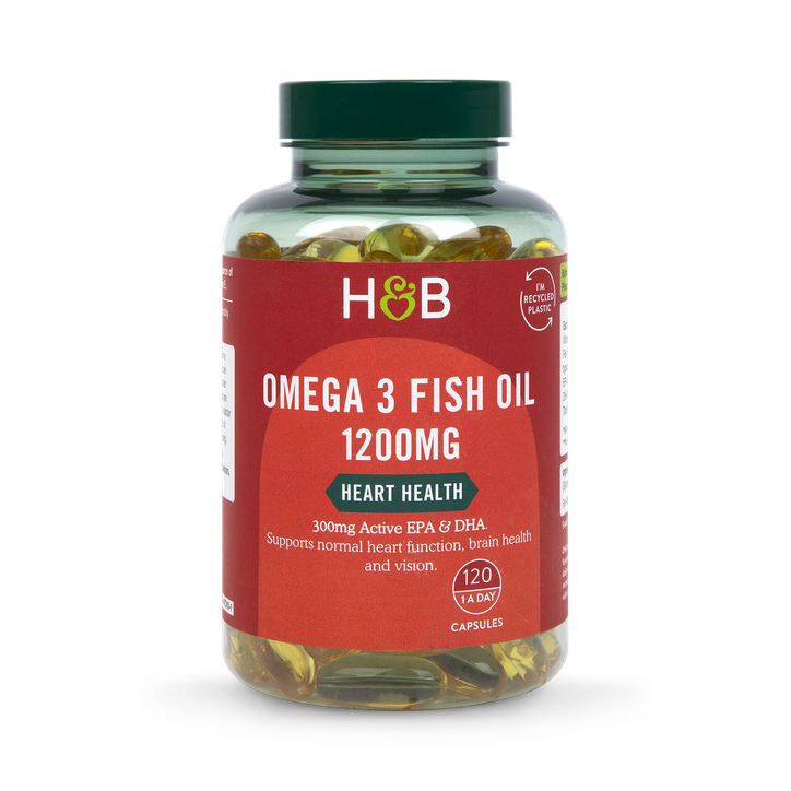 Holland & Barrett Omega 3 Fish Oil 1200mg 120 Capsules image 1