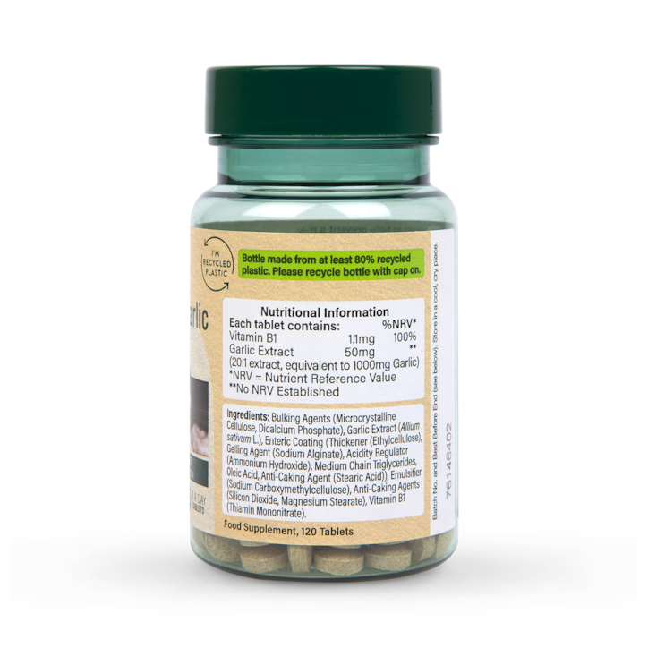 Holland & Barrett Enteric Coated Odourless Garlic 1000mg 120 Tablets image 3