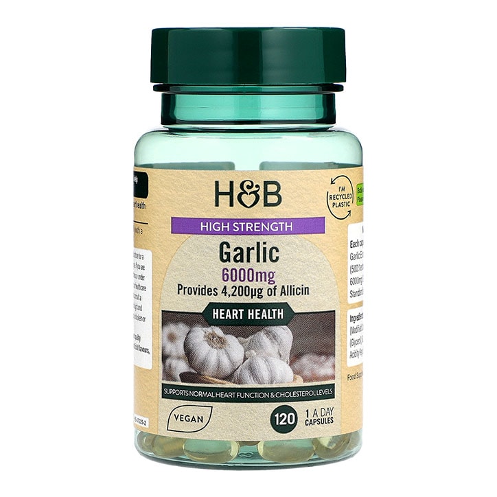Holland & Barrett Enteric Coated Odourless Garlic 6000mg 120 Capsules