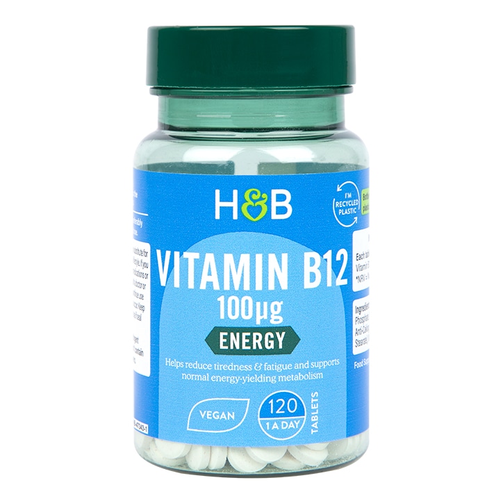 Holland & Barrett Vitamin B12 100ug 120 Tablets-1