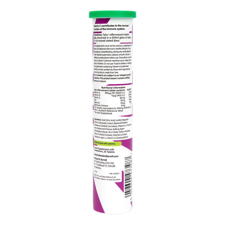 Holland & Barrett Teen Immunity 20 Effervescent Tablets image 2