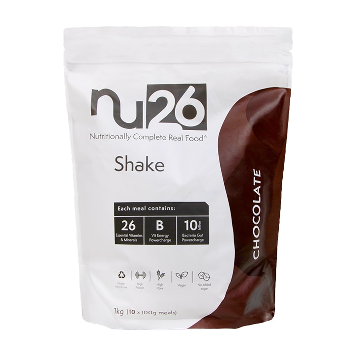 NU26 Nutritionally Complete Real Food Chocolate Shake 1kg-1