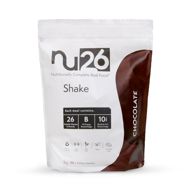 NU26 Nutritionally Complete Real Food Chocolate Shake 1kg image 1