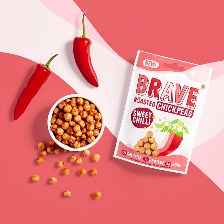 BRAVE Roasted Chickpeas Sweet Chilli 115g image 2