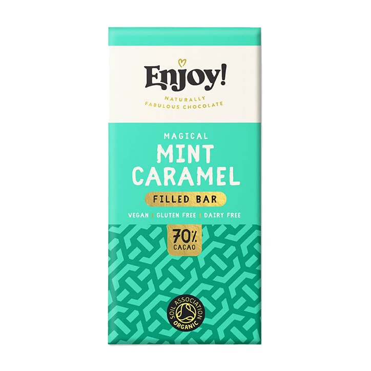Enjoy! Vegan Mint Caramel Filled Bar 70g