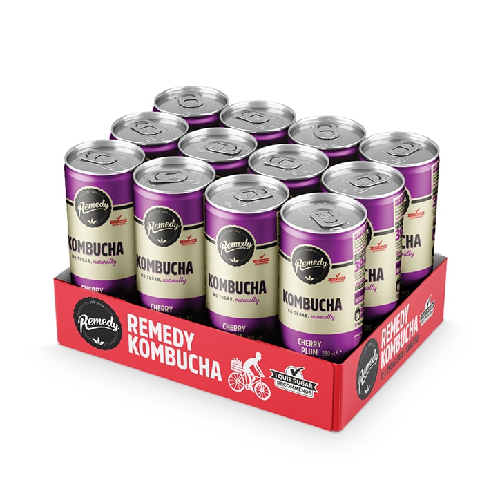 Remedy Cherry Plum Kombucha 12 x 250ml