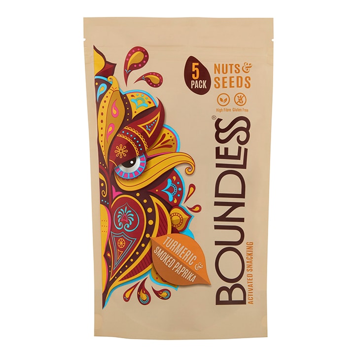 Boundless Turmeric & Smoked Paprika Activated Snacking Multipack 5 x 30g