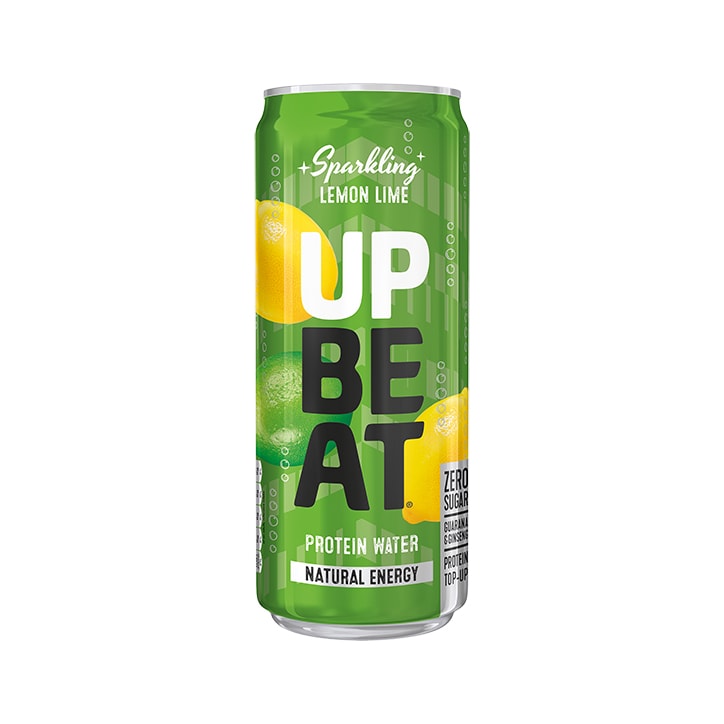 Upbeat Sparkling Protein Water Natural Energy Lemon & Lime 330ml image 1